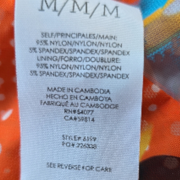 Cabi Orange Floral Wrap Skirt - Picture 4 of 6